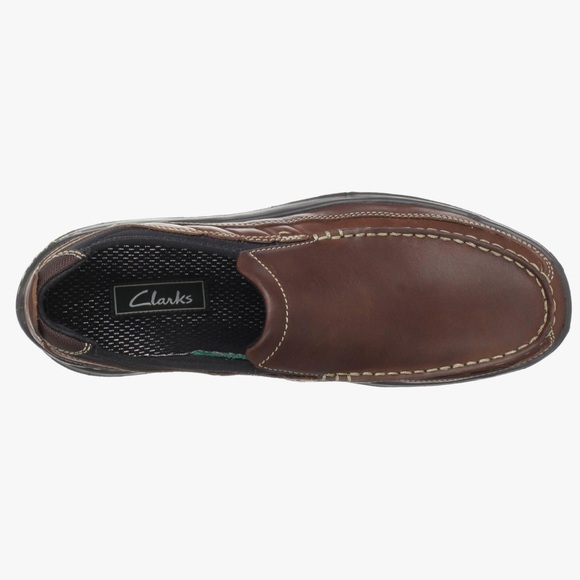 SOLD NWOB Clarks Leather Axl Moc Toe Slip-On Loafer Size 10m - Picture 3 of 12